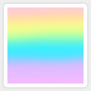 Striped Pastel Rainbow Gradient Sticker